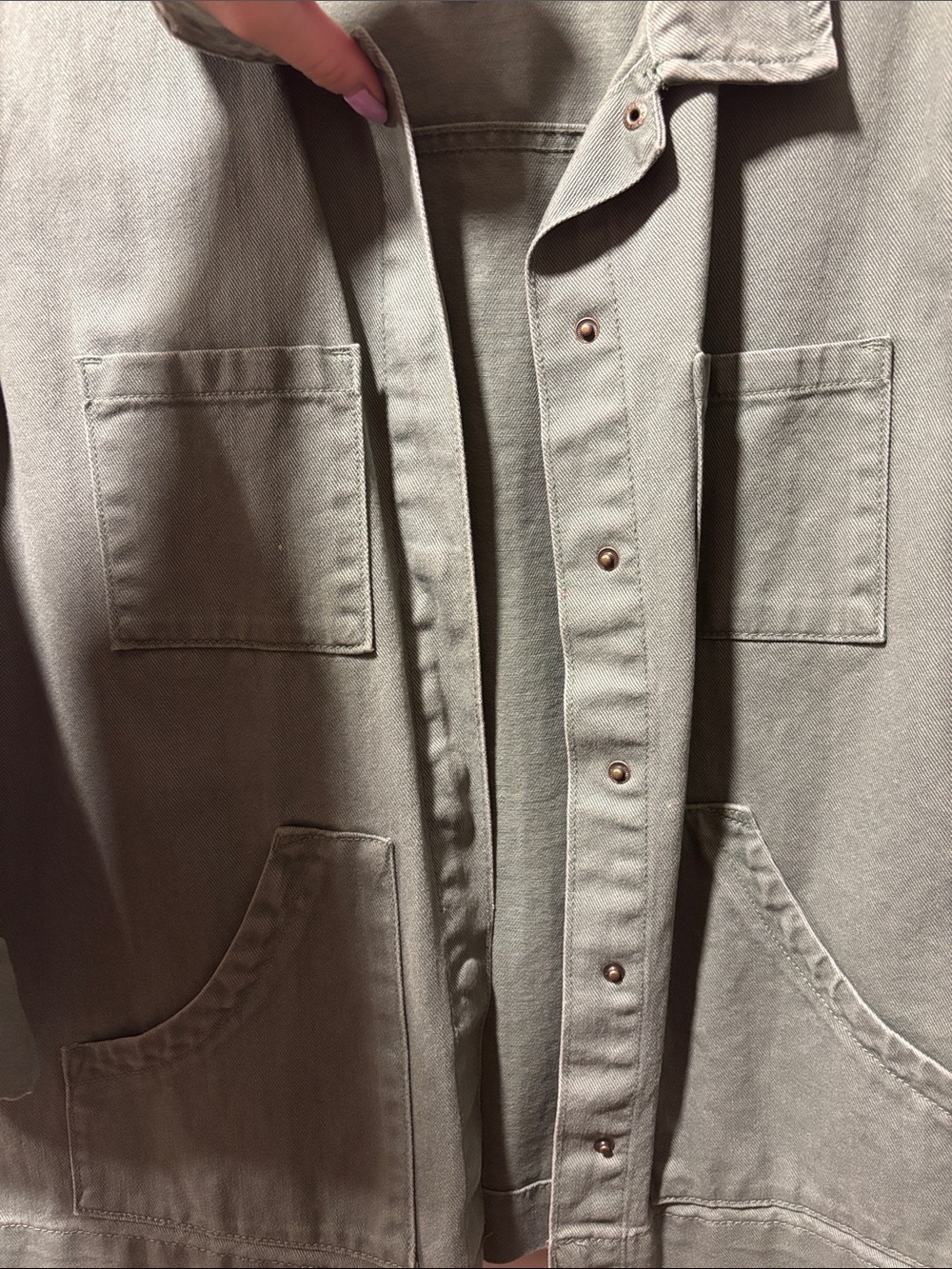 Universal Thread Lightweight Utility Jacket in Sage - Picture 4 of 4